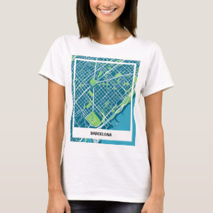 Sleek map Barcelona - ColorNatural T-Shirt