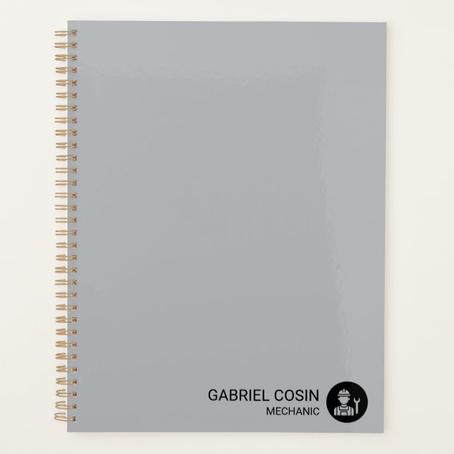 Sleek Mechanical Field Repair Log Planner (Front)
