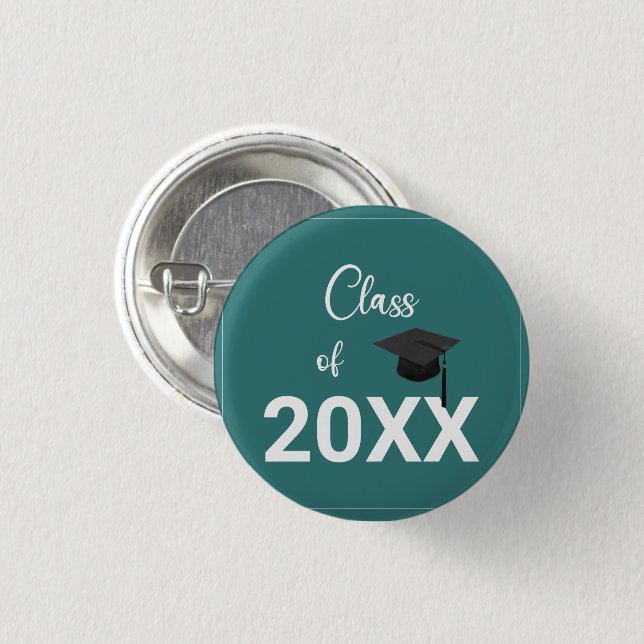 sleek, minimal Top of the Class 3 Cm Round Badge (Front & Back)