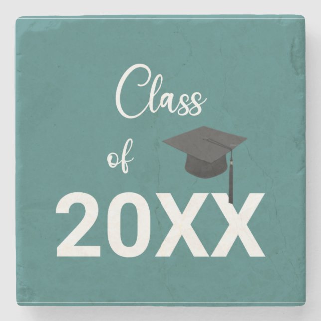 sleek, minimal Top of the Class Stone Coaster (Front)