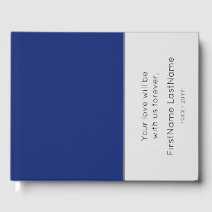Sleek, Minimal Wake Service Guestbook