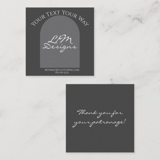 Sleek Minimalist Enclosure Card (Front/Back)