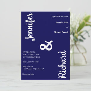 Sleek Minimalist Wedding Invitation