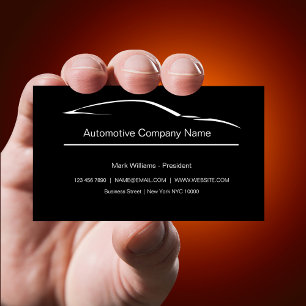Sleek Modern Automotive Theme Business Card