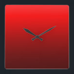 Sleek Modern Crimson Red Wall Clocks<br><div class="desc">An original design by Mark Antum.</div>