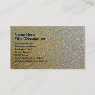 Sleek Modern Textured Metal Gold Silver Pitted Business Card