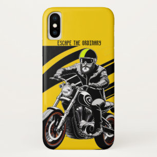 🌆 Sleek Motorbike Rider Accelerating Case-Mate iPhone Case