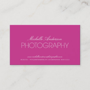SLEEK PHOTOGRAPHER PHOTOGRAPHY BUSINESS CARD
