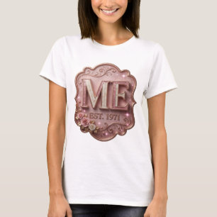 Sleek Pink ME EST 1971 Bold Design T-Shirt