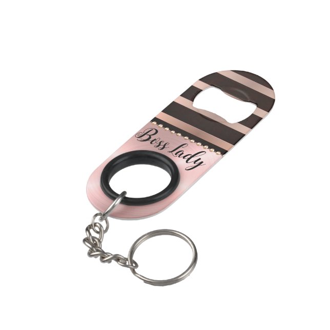 Sleek Pink Striped Boss Lady    (Back Angled)