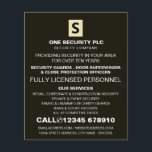 Sleek & Professional Security Personnel Advert Flyer<br><div class="desc">Sleek & Professional Security Personnel Advertising Flyers By The Business Card Store.</div>