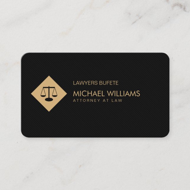 Sleek, Professional Shiny Black White Professional Business Card (Front)