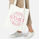 Sleek Seal Family Reunion or Vacation Tote Bag<br><div class="desc">This lovely design can be customised to your favourite colour combinations. Makes a great gift! Find stylish stationery and gifts at our shop: www.berryberrysweet.com.</div>