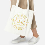 Sleek Seal Family Reunion or Vacation Tote Bag<br><div class="desc">This lovely design can be customised to your favourite colour combinations. Makes a great gift! Find stylish stationery and gifts at our shop: www.berryberrysweet.com.</div>