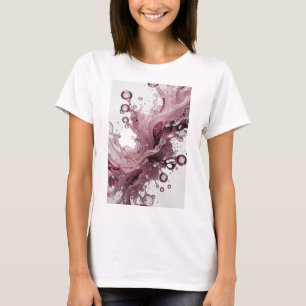 Sleek Silver ABSTRACT ART Wearable Art T-Shirt