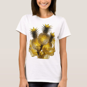 Sleek Silver GOLDEN PINEAPPLE LIGHTS T-Shirt