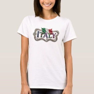 Sleek Silver ITALY Custom Tee