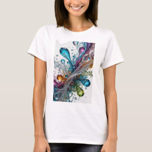 Sleek Silver WATER SPLASHES Custom Tee