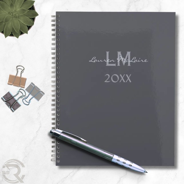 Sleek Slate Grey Corporate Professional Minimalist Planner (Sleek Slate Gray Corporate Professional Minimalist Planner)
