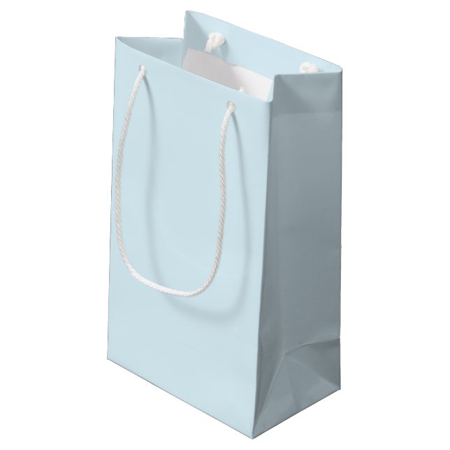 Sleek Small Watercolor Gift Bag with Luxe Finish (Back Angled)