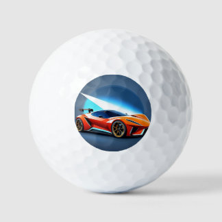 Sleek Sports Car With Modern Design Golf Balls