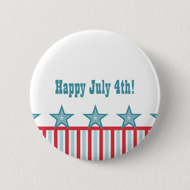 Sleek Stars and Stripes Button (Front)