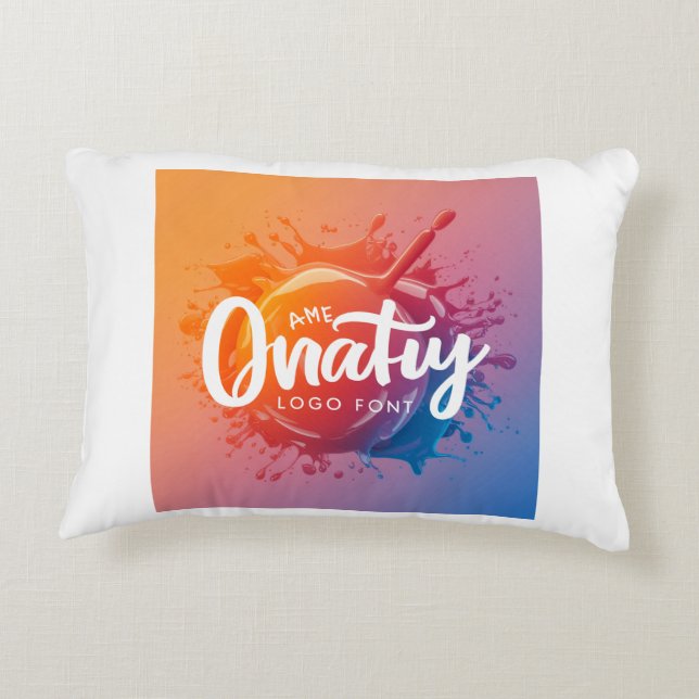 "Sleek & Stylish Accent Pillow for a Trendy Touch" (Back)