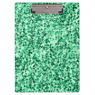 Sleek Stylish Chic Green Colourful Pattern Clipboard