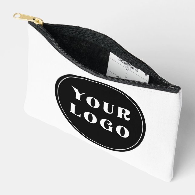 Sleek, Timeless, Sophisticated Customisable Accessory Pouch (Open)