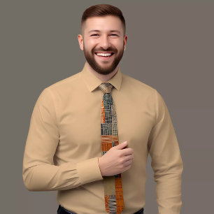 Sleek Vintage Patterned Tie