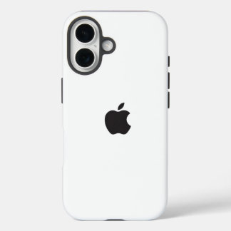 Sleek White Design for iPhone Lovers 16 Case