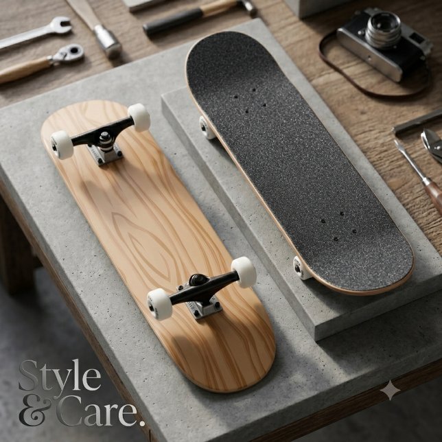 Sleek Wooden Structure Skateboard for Street Style (Sleek Wooden Structure Skateboard for Street Style)