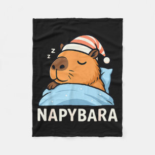 Sleeng Capybara Napybara Sleepshirt Pajamas Boys G Fleece Blanket