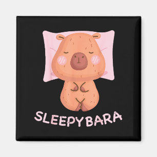 Sleeng Capybara Pajamas Nightgown Sleepybara Roden Magnet