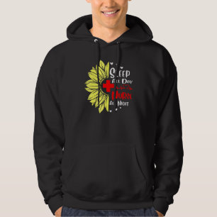 Sleep All Day Paediatrics Nurse All Night Healthca Hoodie