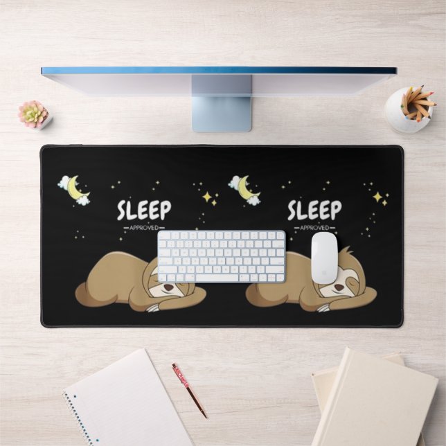 Sleep Approved Sloth - Sleeping Clothes - Sleep  Desk Mat (Office 1)