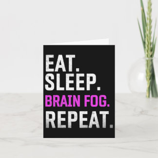 Sleep Brain Fog Repeat Fibromyalgia Awareness Lupu Card