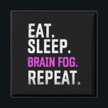 Sleep Brain Fog Repeat Fibromyalgia Awareness Lupu Magnet<br><div class="desc">Sleep Brain Fog Repeat Fibromyalgia Awareness Lupus 1</div>