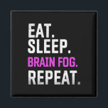 Sleep Brain Fog Repeat Fibromyalgia Awareness Lupu Magnet<br><div class="desc">Sleep Brain Fog Repeat Fibromyalgia Awareness Lupus 1</div>