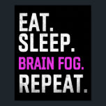 Sleep Brain Fog Repeat Fibromyalgia Awareness Lupu Poster<br><div class="desc">Sleep Brain Fog Repeat Fibromyalgia Awareness Lupus</div>