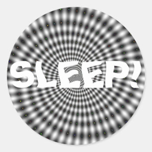 SLEEP! CLASSIC ROUND STICKER
