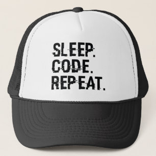 Sleep Code Repeat Trucker Hat