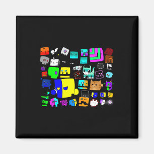 Sleep Dash Repeat Video Game Geometry Video Gamer Magnet
