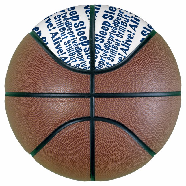 Sleep Deprived But Still Alive in Dark Blue Basketball (Right)