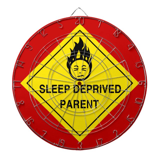 Sleep Deprived Parent Dartboard (Front)