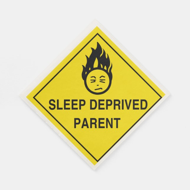 Sleep Deprived Parent Napkin (Corner)
