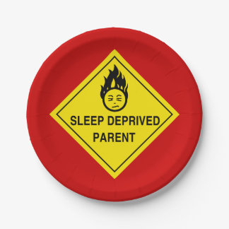 Sleep Deprived Parent Paper Plate