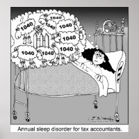 Sleep disorder for tax accountants/