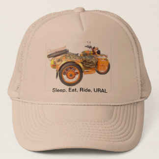 Sleep, Eat, Ride, URAL Trucker Hat