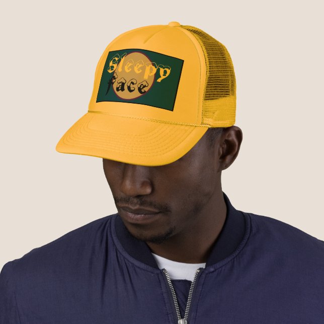 Sleep Face: Designer Trucker Hat (In Situ)